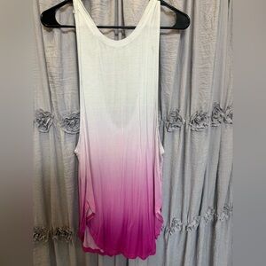 Victoria's Secret White and Light Pink Tank Top
